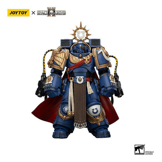 Warhammer 40k Ultramarines Marneus Calgar Chapter Master with MKX Gravis Armour and Gauntlets of Ultramar -Action Figure 