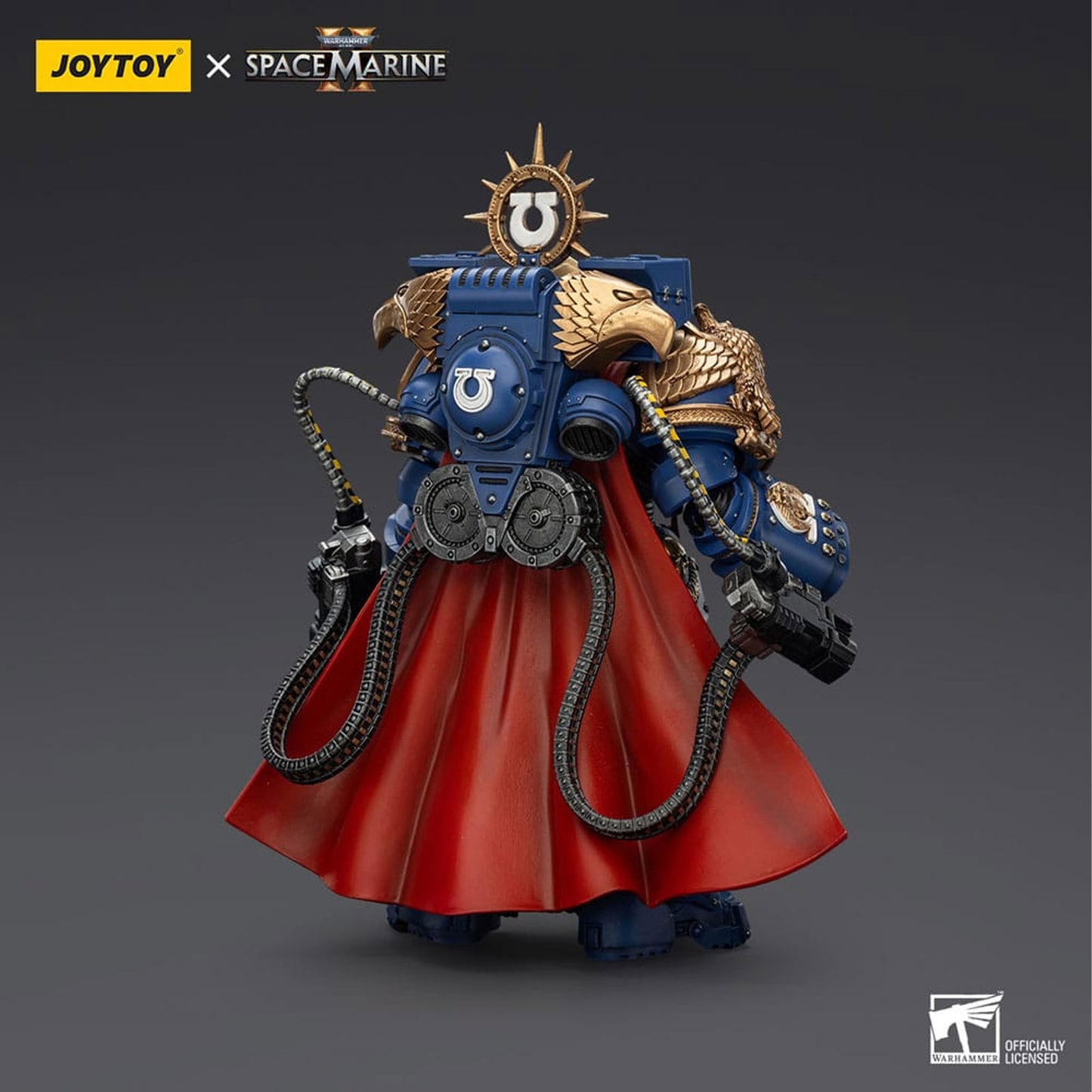 Warhammer 40k Action Figure Ultramarines Marneus Calgar Chapter Master with MKX Gravis Armour and Gauntlets of Ultramar