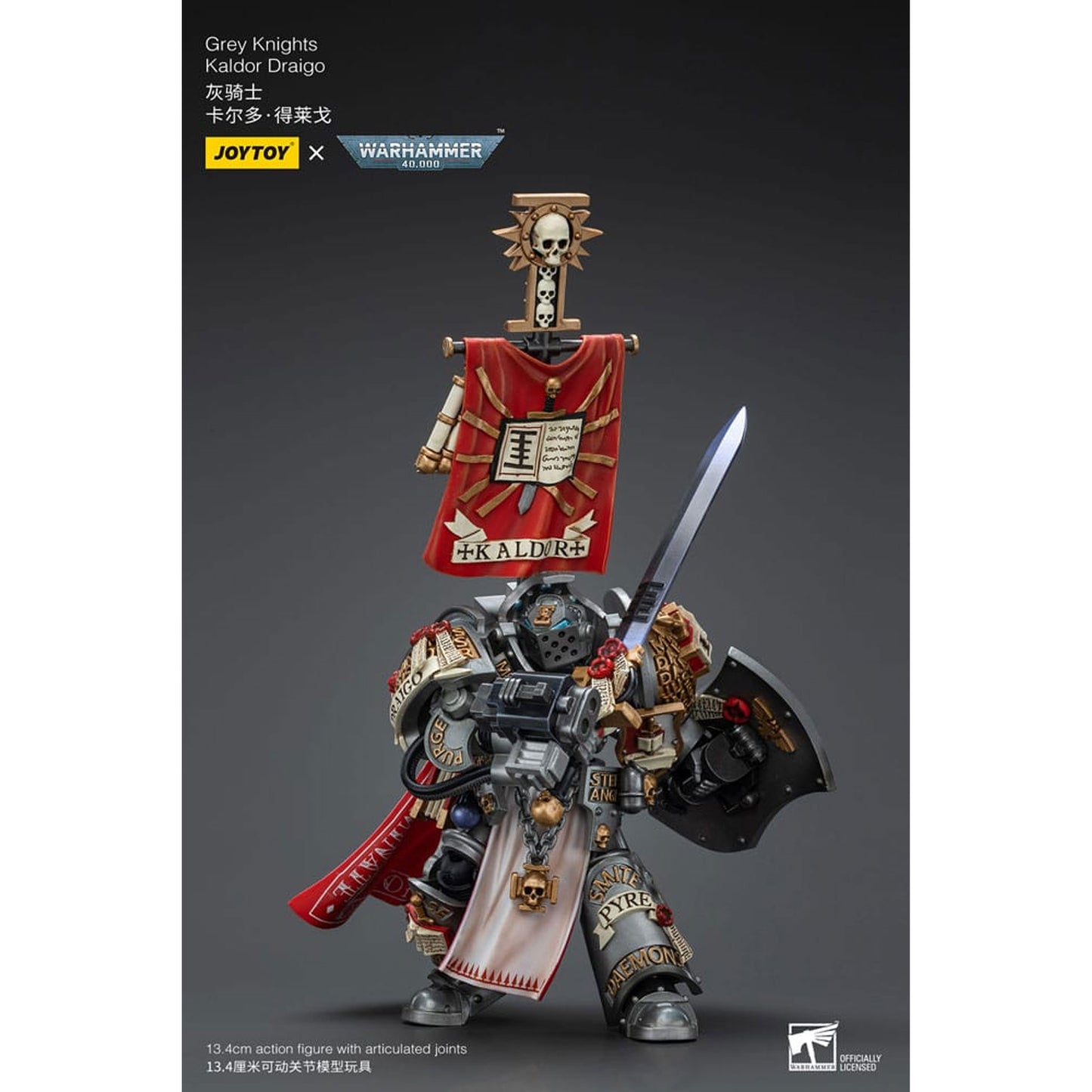 Warhammer 40k 1/18 Grey Knights Kaldor Draigo -Action Figure