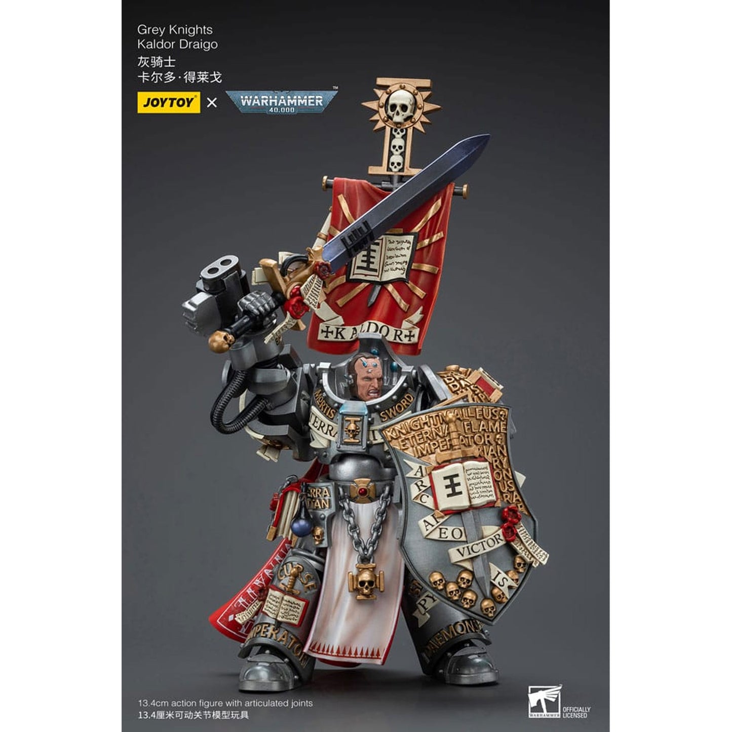 Warhammer 40k 1/18 Grey Knights Kaldor Draigo -Action Figure