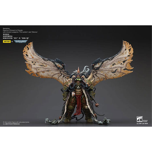 Warhammer 40k 1/18 Mortarion Daemon Primarch of Nurgle with Ancient weapons The Lantern and Silence -Action Figure