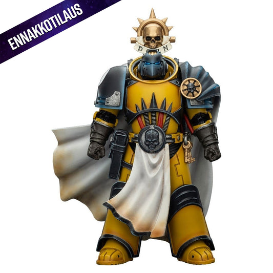 Warhammer Imperial Fists Librarian Consulwith Force Axe and Bolt Pistol -Action Figure