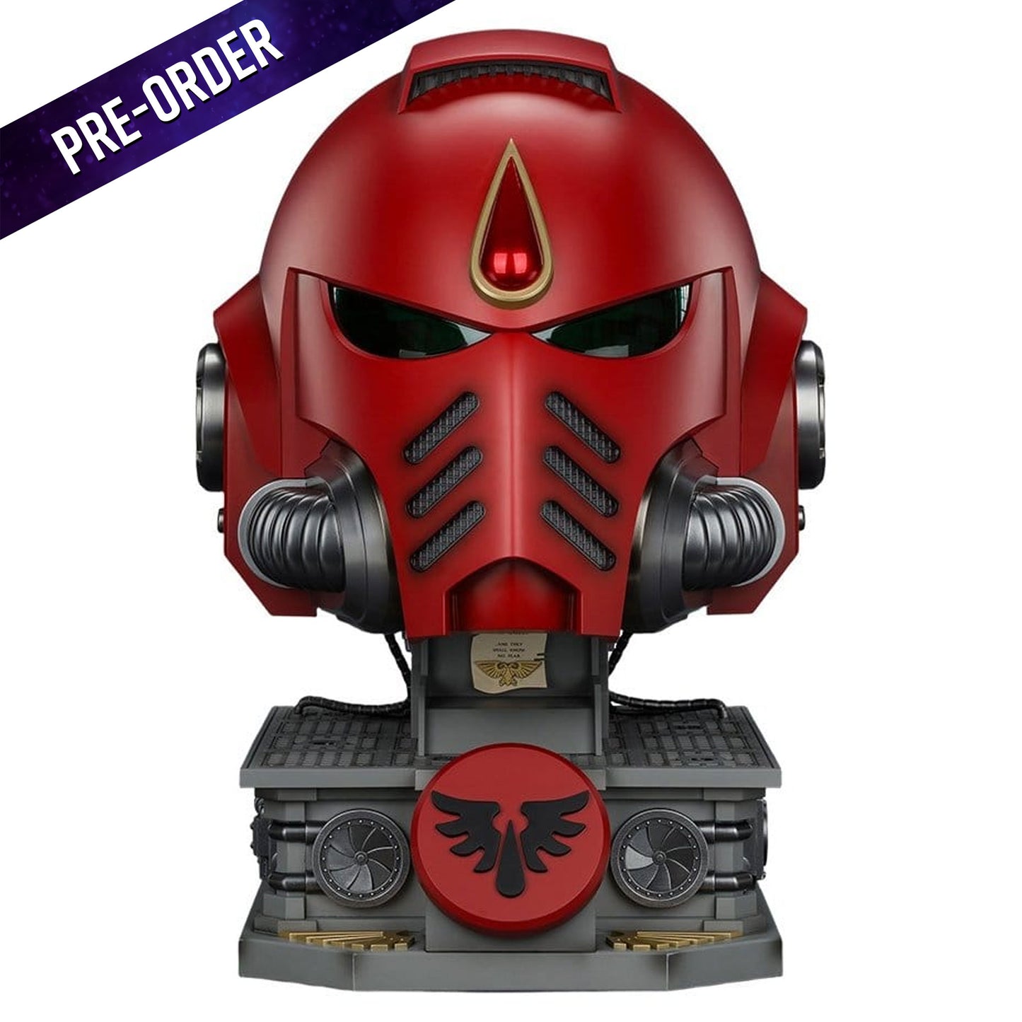 Warhammer Blood Angels MkX Helmet & Display Stand -Replica