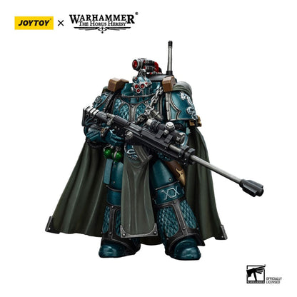 Warhammer The Horus Heresy Actionfigur Alpha Legion Exodus Den ende som är många Med prickskyttegevär och kraftdolk