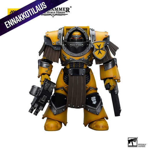 Warhammer The Horus Heresy 1/18 Imperial Fists Legion Cataphractii Terminator Squad Legion Cataphractii with Chainfist -Action Figure
