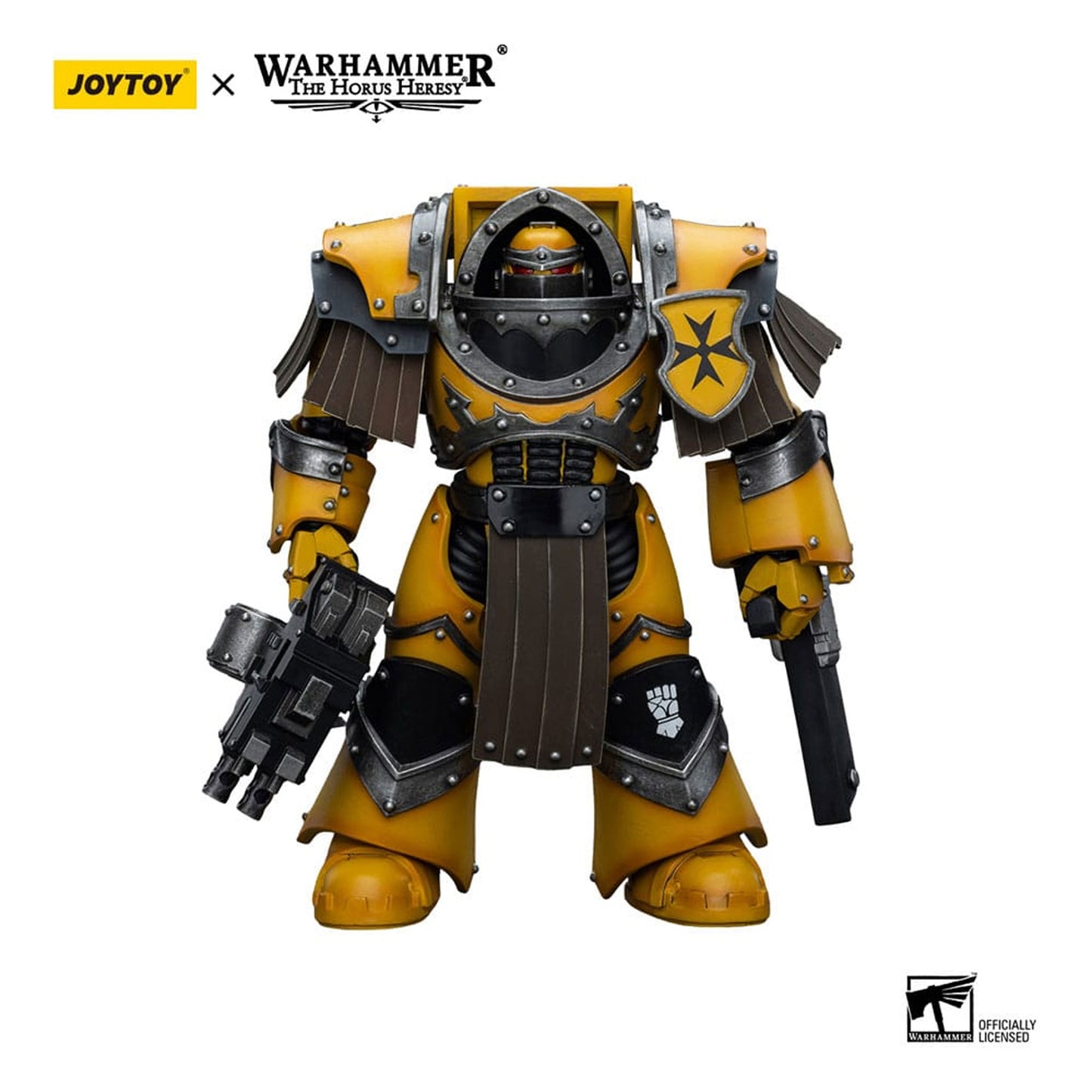 Warhammer The Horus Heresy 1/18 Imperial Fists Legion Cataphractii Terminator Squad Legion Cataphractii with Chainfist -Action Figure