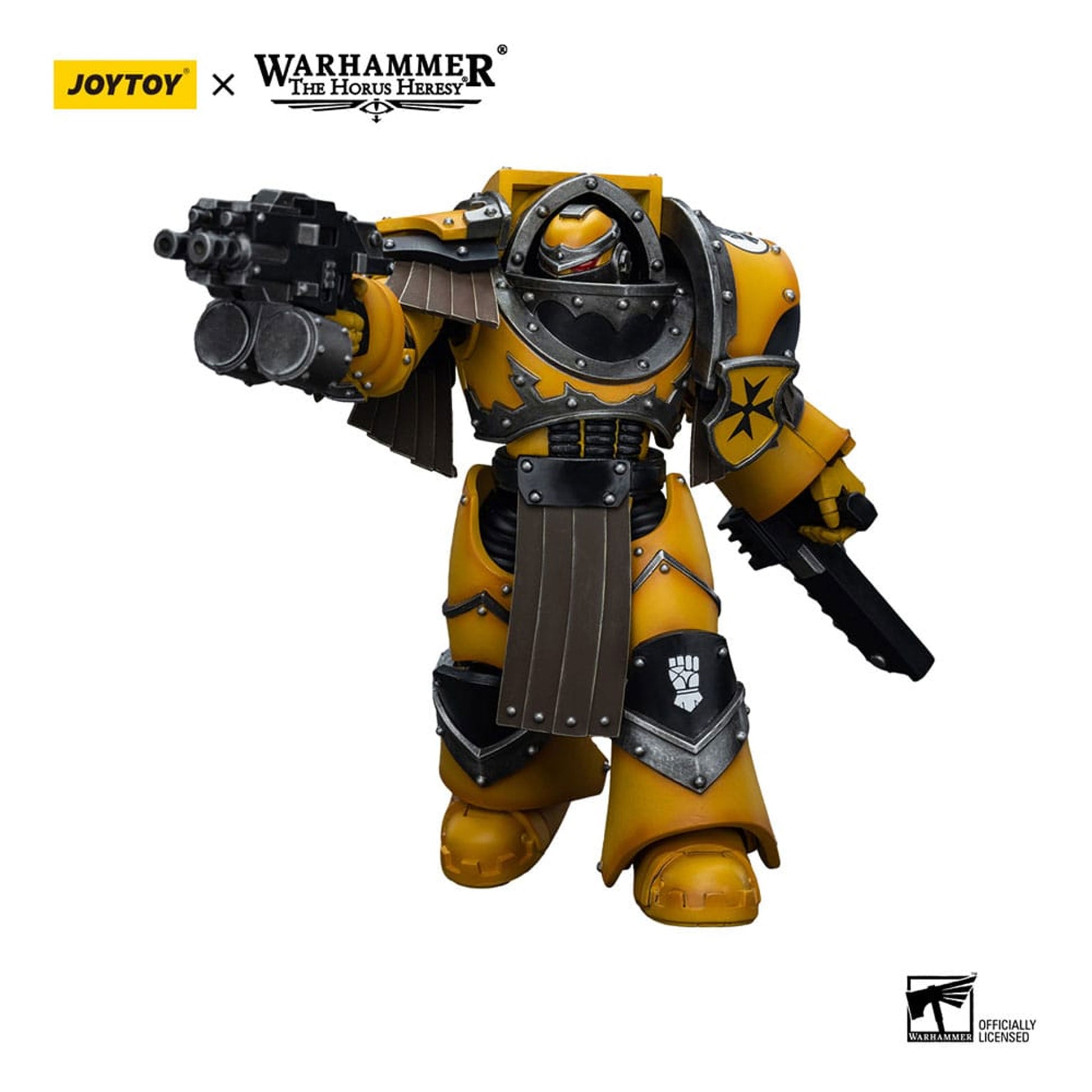 Warhammer The Horus Heresy 1/18 Imperial Fists Legion Cataphractii Terminator Squad Legion Cataphractii with Chainfist -Action Figure