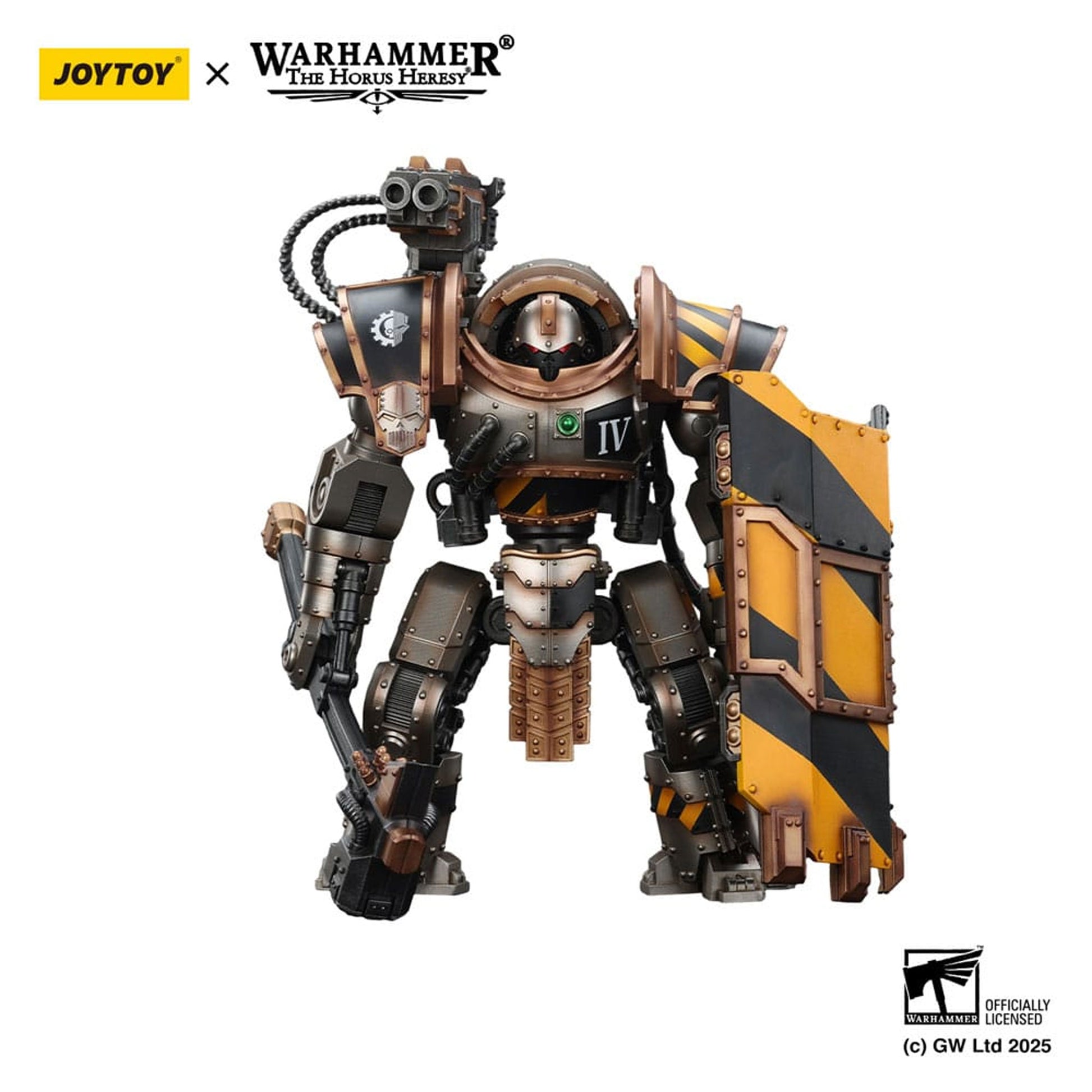 Warhammer The Horus Heresy Iron Warriors Iron Circle Domitar-Ferrum Class Battle-automata with Karceri Battle Shield -Action Figure