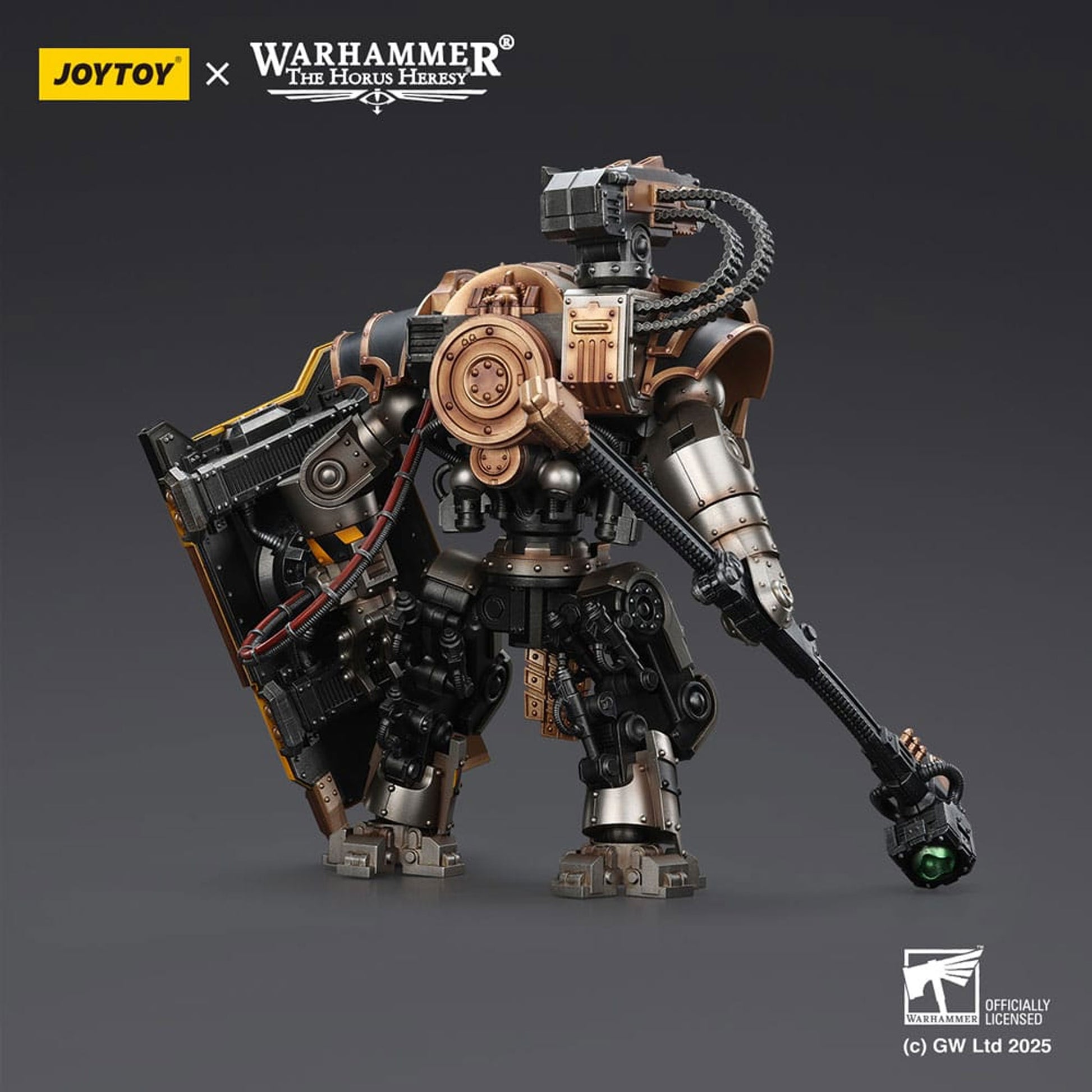 Warhammer The Horus Heresy Iron Warriors Iron Circle Domitar-Ferrum Class Battle-automata with Karceri Battle Shield -Action Figure