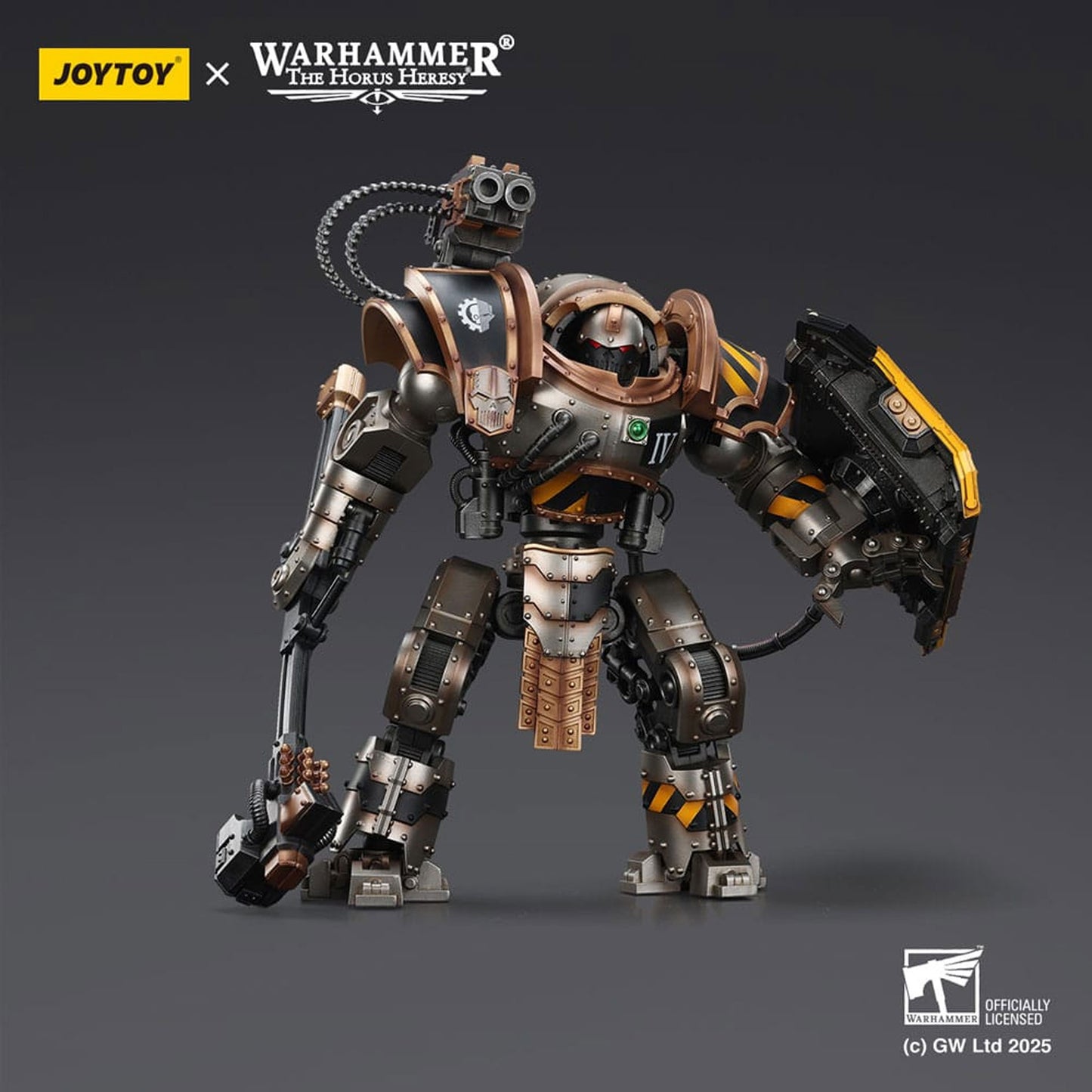 Warhammer The Horus Heresy Iron Warriors Iron Circle Domitar-Ferrum Class Battle-automata with Karceri Battle Shield -Action Figure