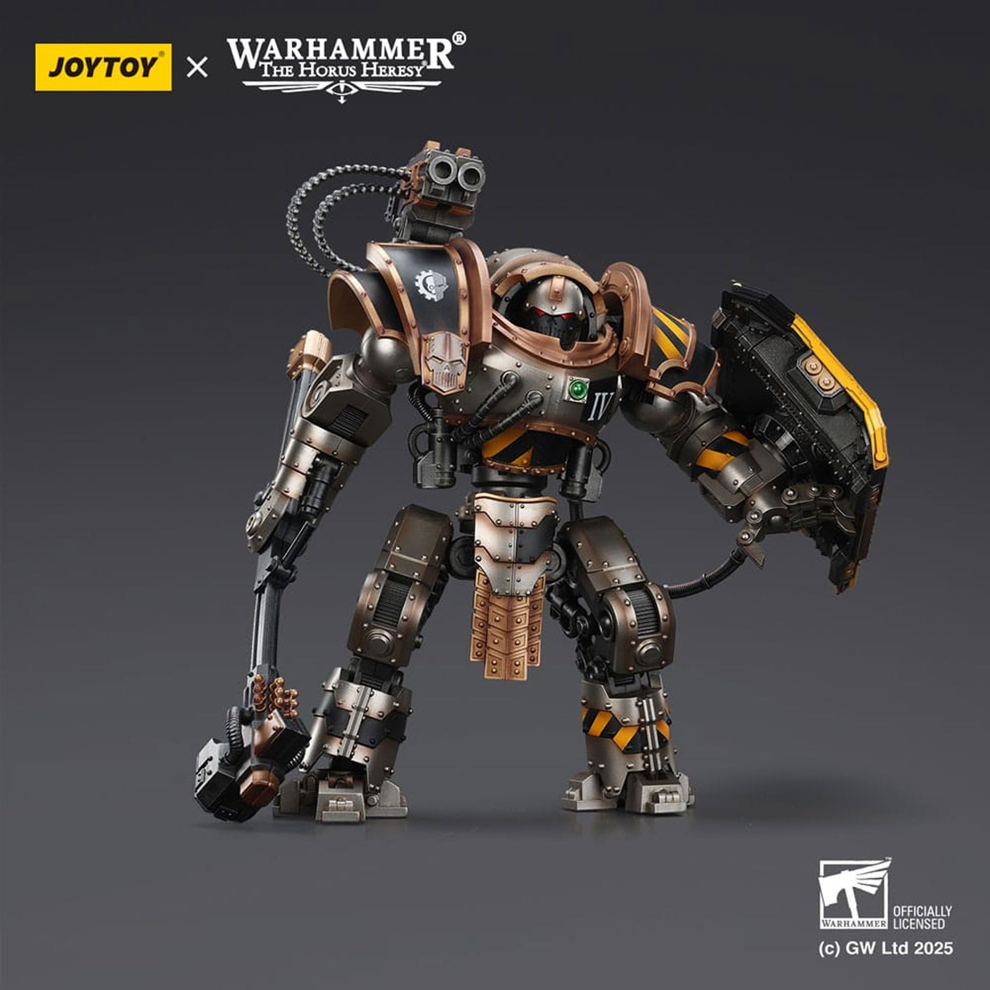 Warhammer The Horus Heresy Iron Warriors Iron Circle Domitar-Ferrum Class Battle-automata with Karceri Battle Shield -Action Figure