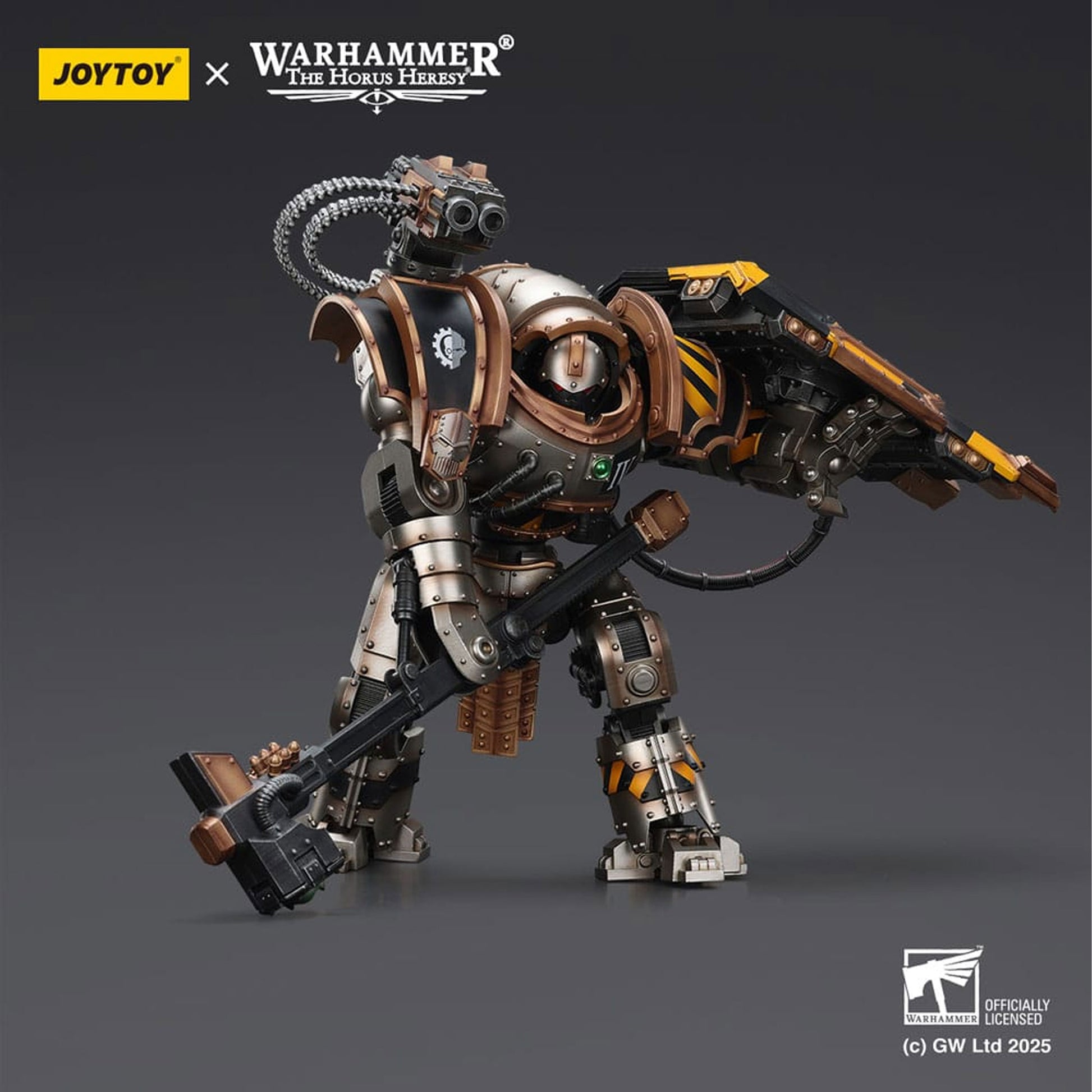Warhammer The Horus Heresy Iron Warriors Iron Circle Domitar-Ferrum Class Battle-automata with Karceri Battle Shield -Action Figure