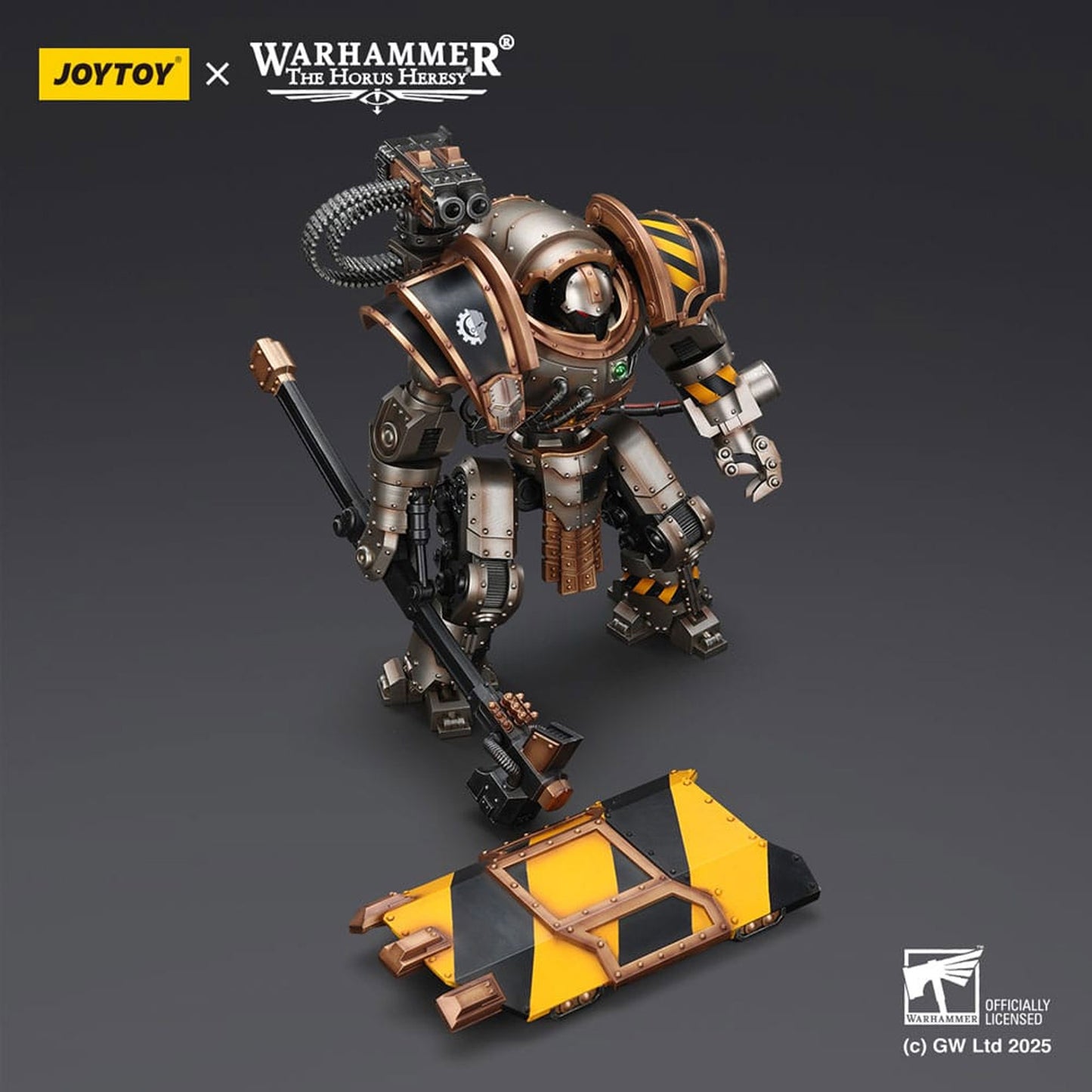 Warhammer The Horus Heresy Iron Warriors Iron Circle Domitar-Ferrum Class Battle-automata with Karceri Battle Shield -Action Figure